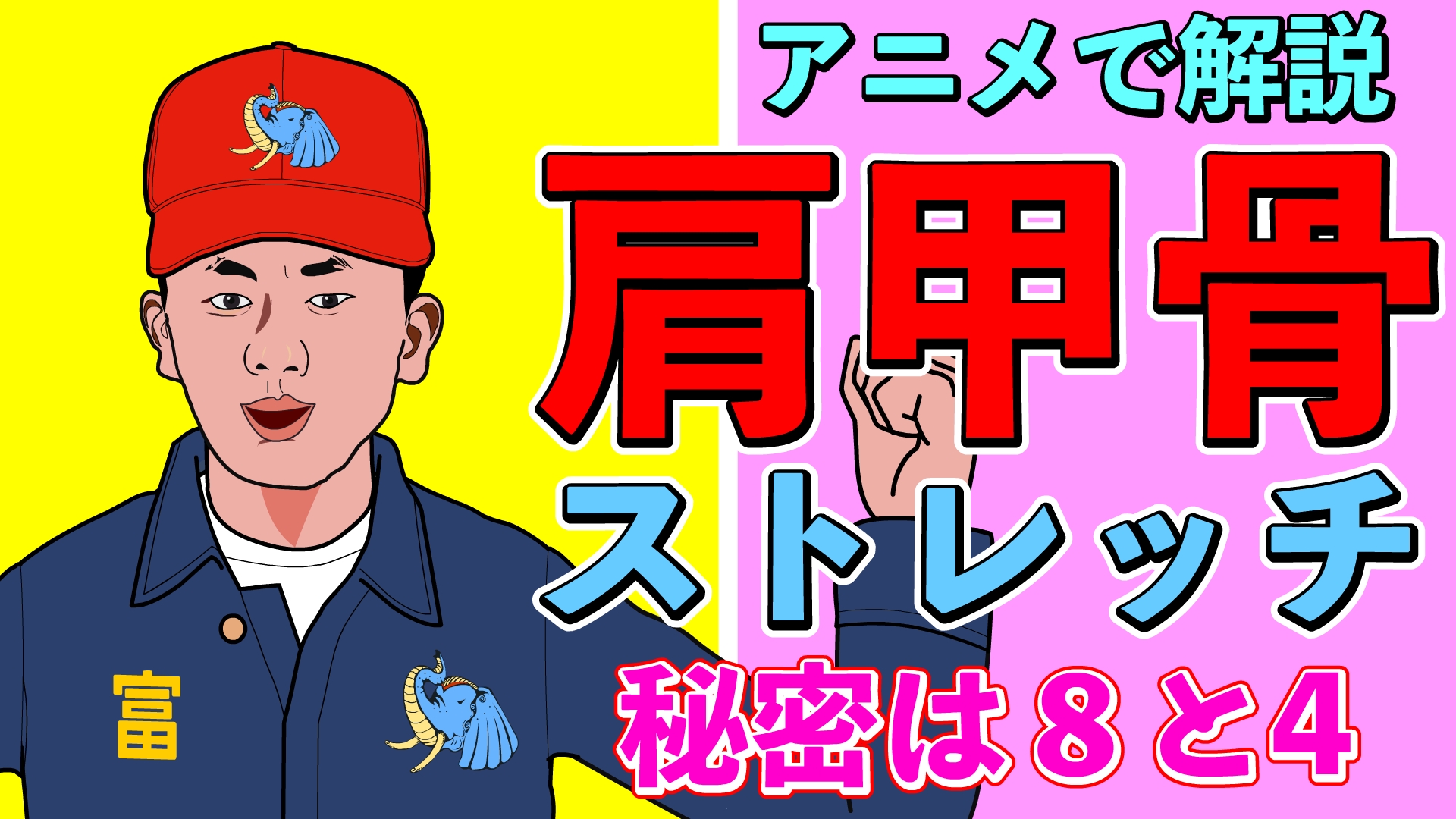 1分でわかる肩甲骨ストレッチ【#富山弁アニメ​】